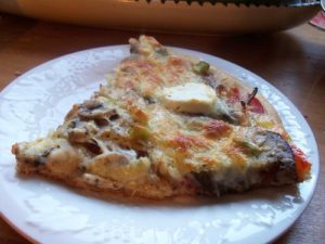 Pizza aux champignons et au fromage
