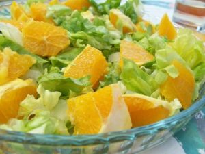 Salade à la fleur d'oranger