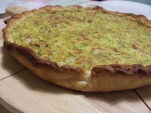 tarte safranée courgettes fromage